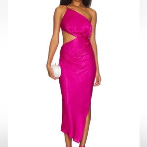 Astr the label Martina Dress in Fuchsia